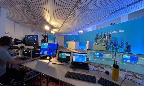 Technik bei einem Livestream